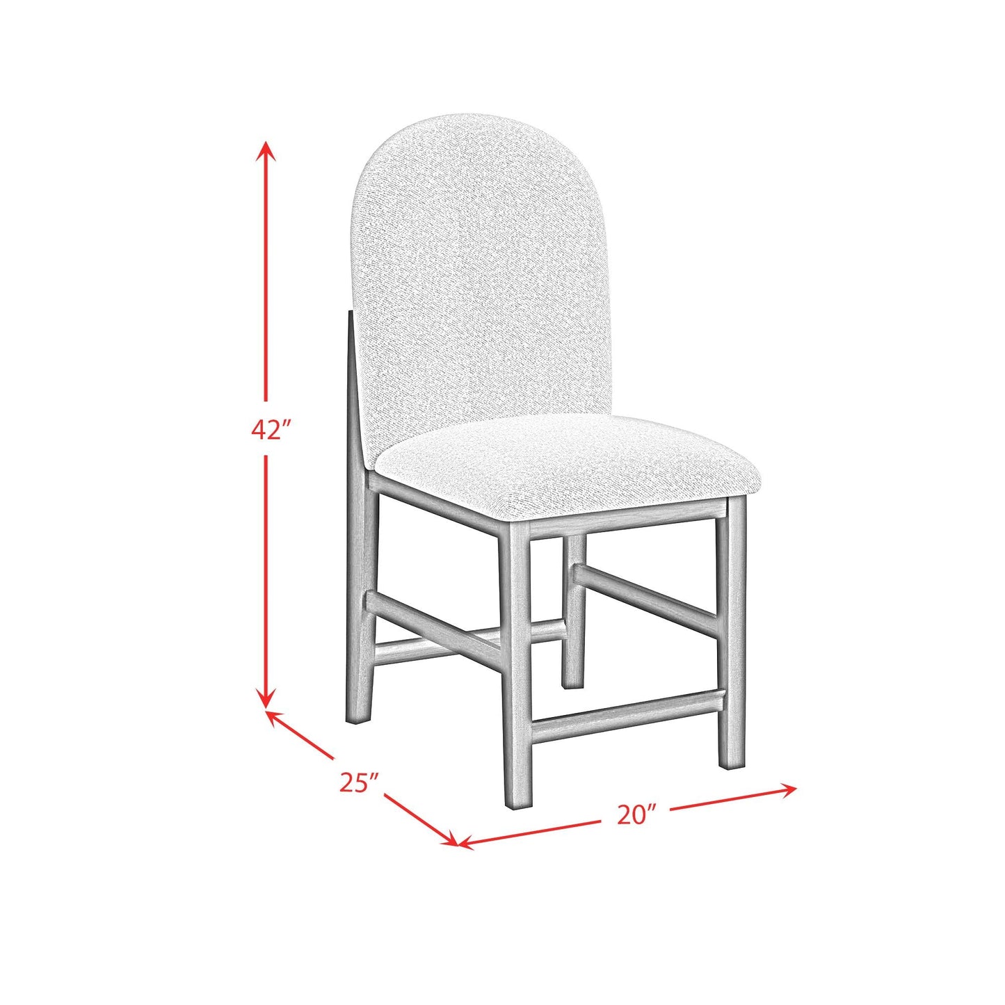 Elements International Portland D - 1710 - 8 - CST2 Round Back Counter Stool - American Furniture of Slidell