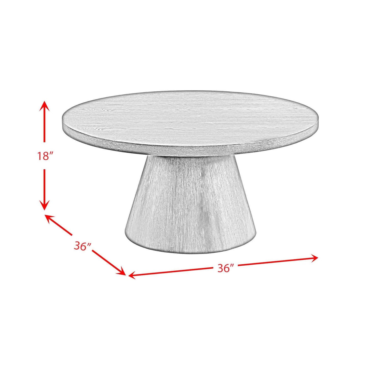 Elements International Portland T - 1710 - 5 - CT1 Round Coffee Table - American Furniture of Slidell