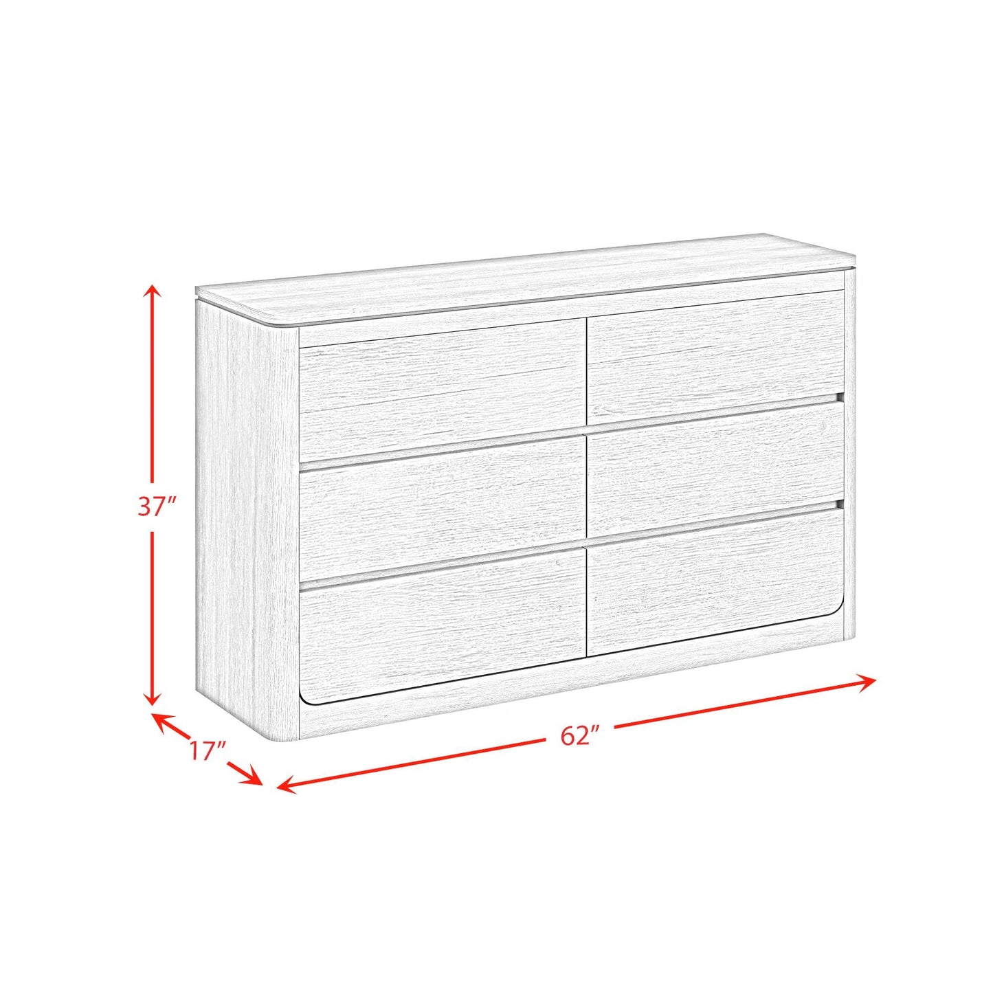 Elements International Rosalie B - 16860 - 8 - DR Dresser - American Furniture of Slidell