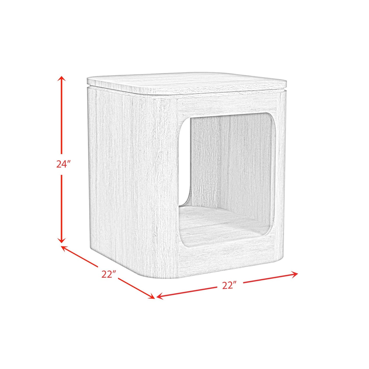 Elements International Rosalie T - 16860 - 8 - ET End Table - American Furniture of Slidell