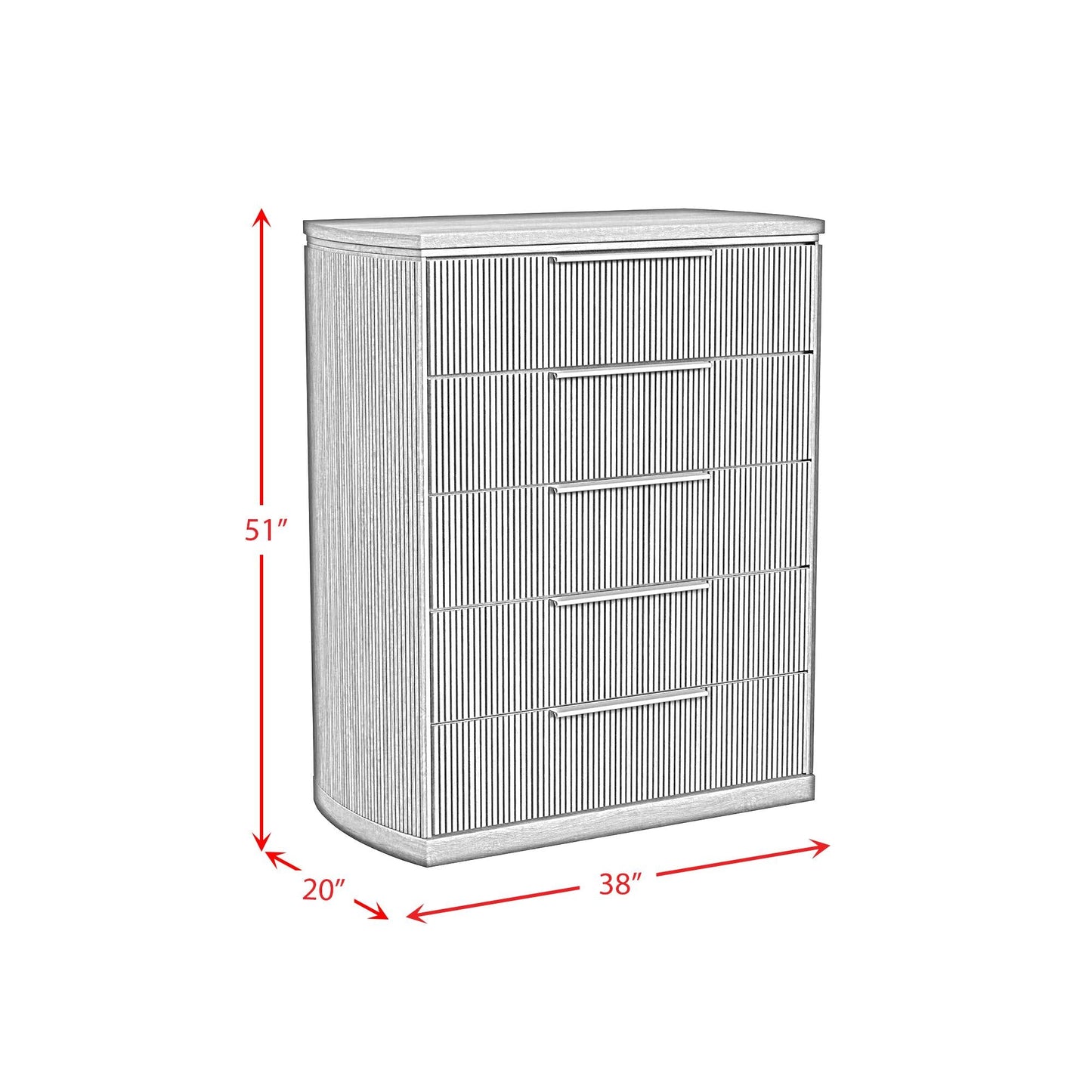 Elements International Sylvie B - 16000 - 6 - CH 5 - Drawer Chest - American Furniture of Slidell