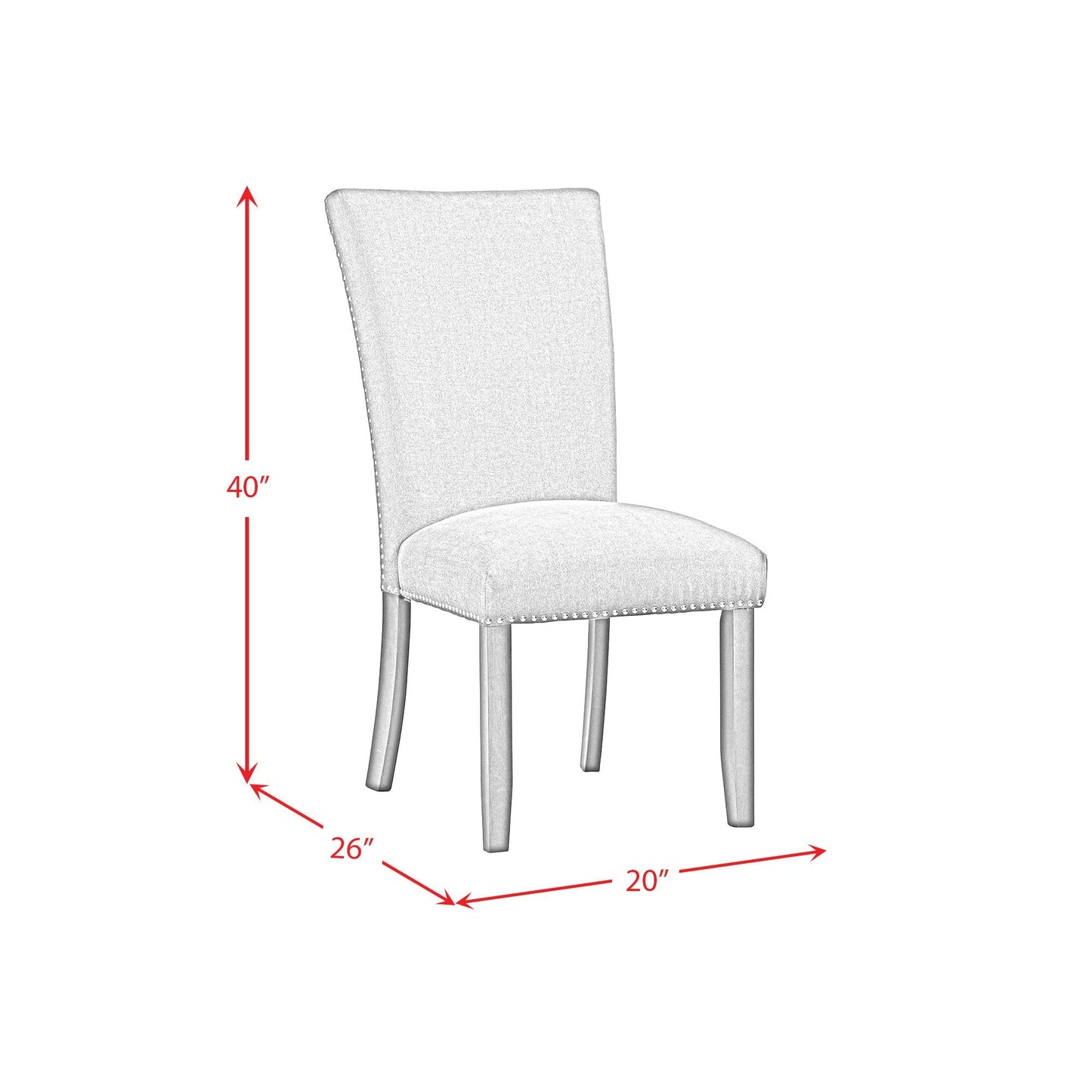 Elements International Transcend D - 12980 - 3 - SC Dining Side Chair - American Furniture of Slidell