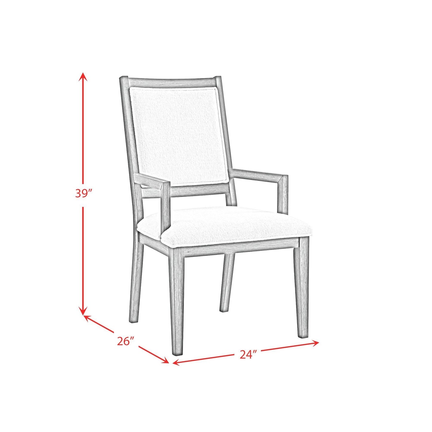 Elements International Versailles Contemporary D - 3690 - 8 - AC Arm Chair - American Furniture of Slidell