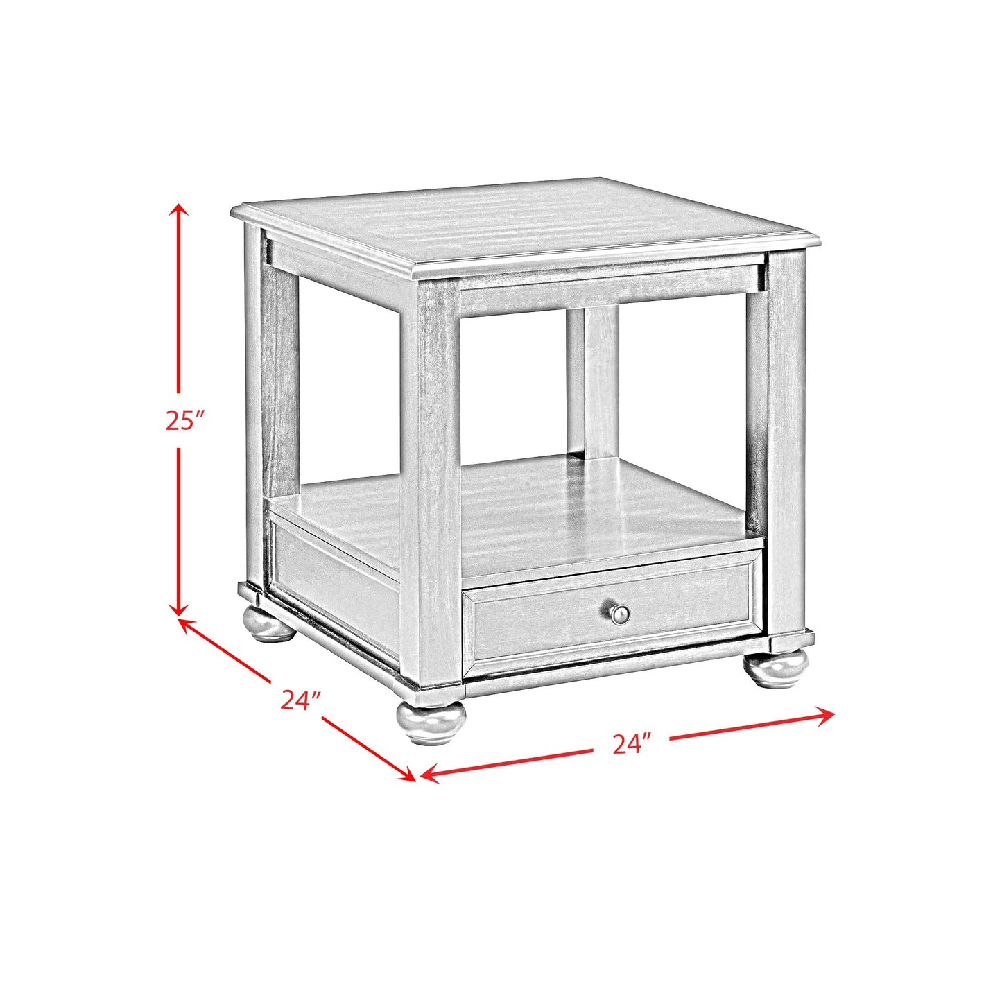 Elements International Wagner T - 15740 - 5 - ET End Table - American Furniture of Slidell