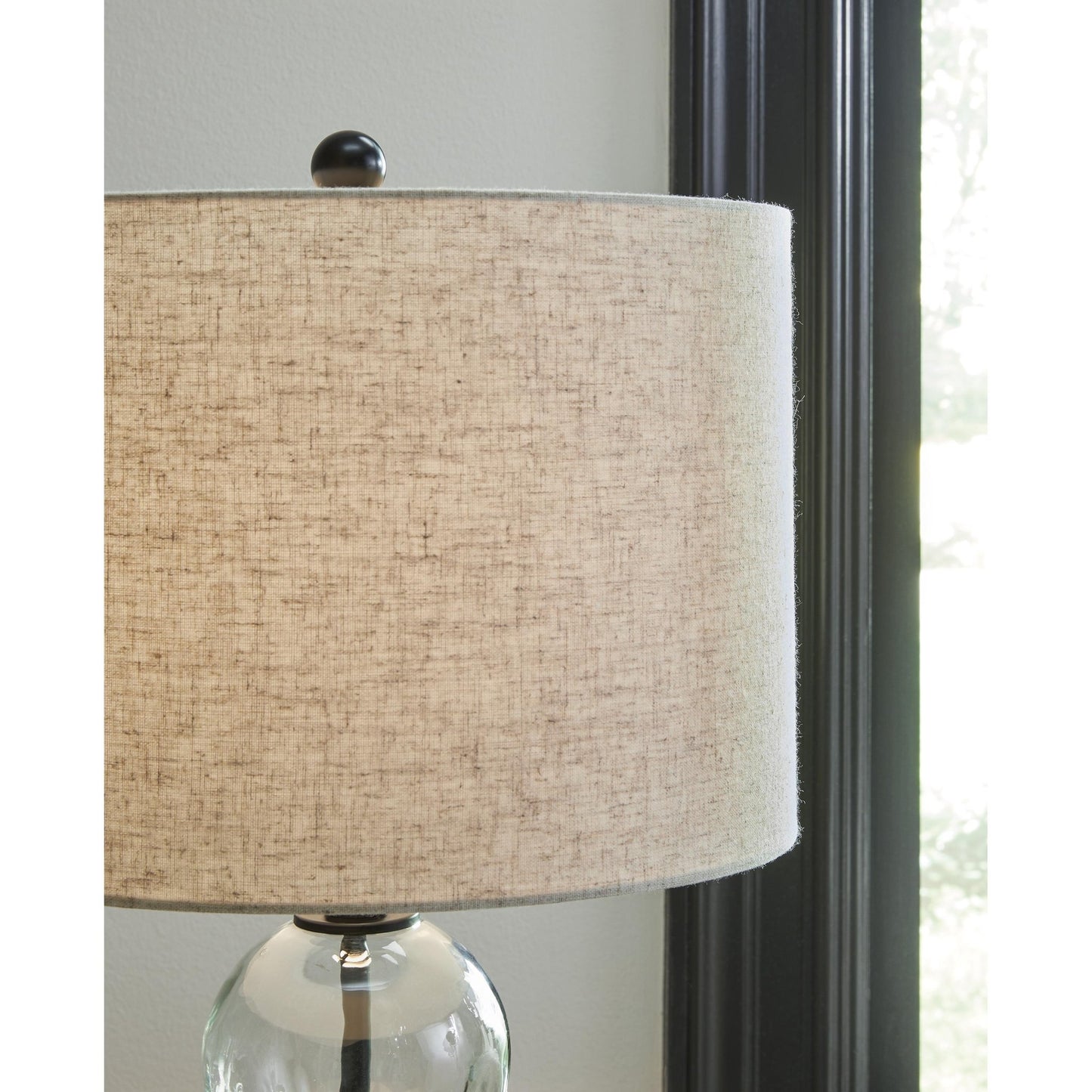 Signature Design by Ashley Airbal L431604 Glass Table Lamp - American Furniture of Slidell