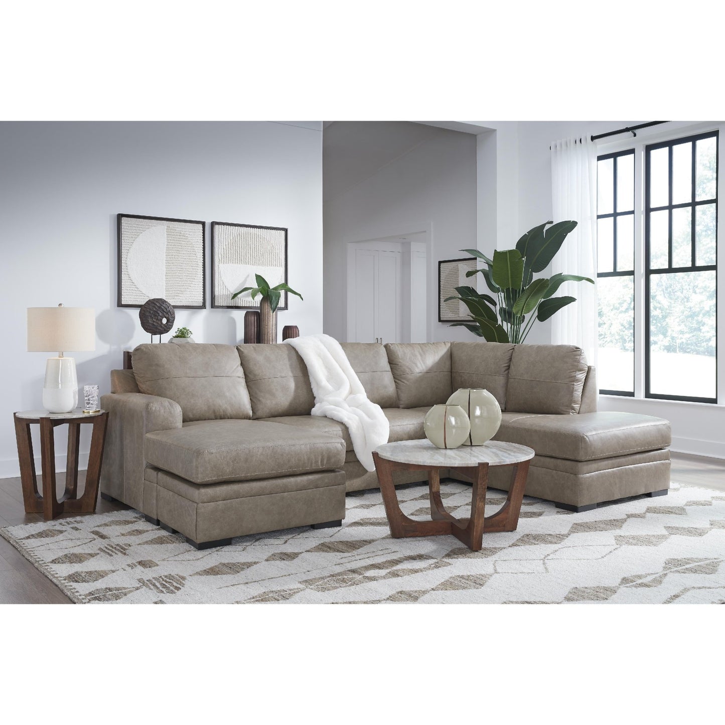 Signature Design by Ashley Amuleto 22405S1 2 pc Sectional with Chaise - American Furniture of Slidell