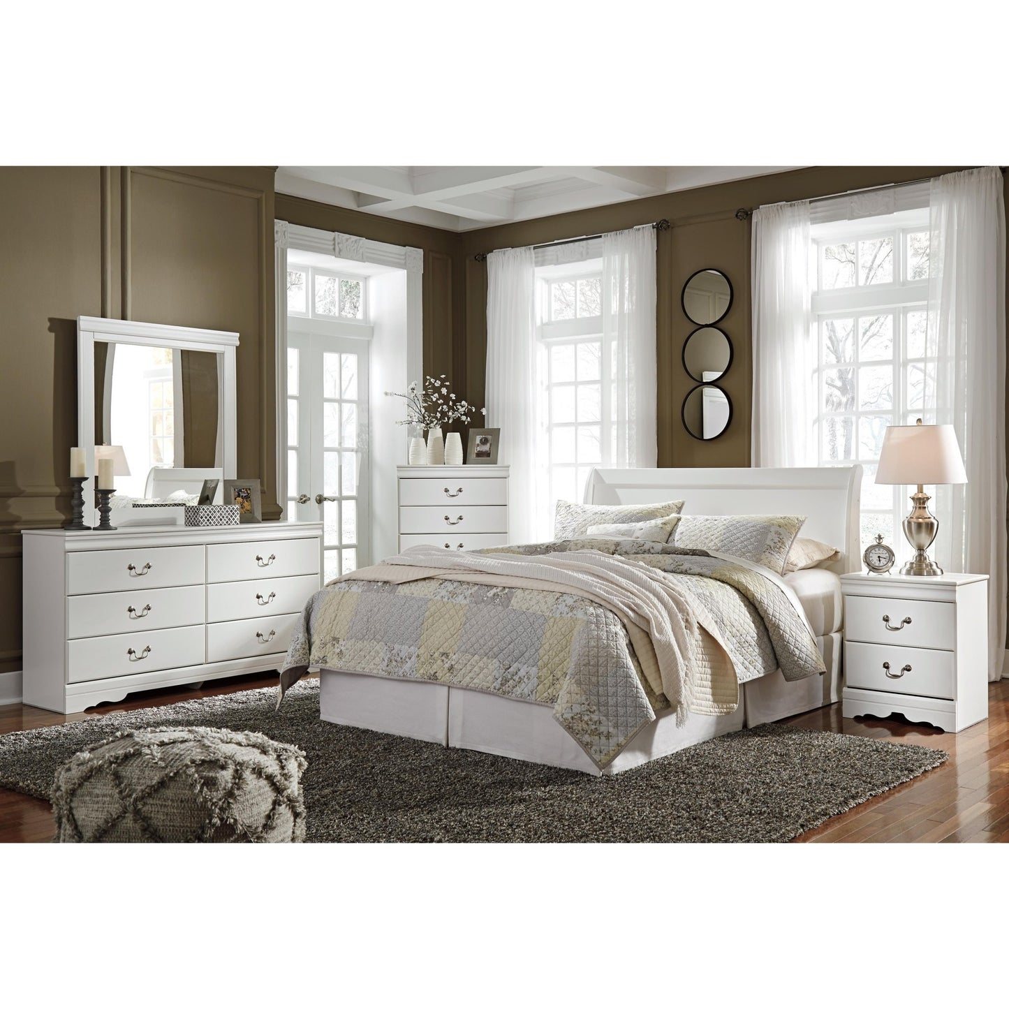 Signature Design by Ashley Anarasia B129 - 77 Queen Sleigh Headboard - American Furniture of Slidell