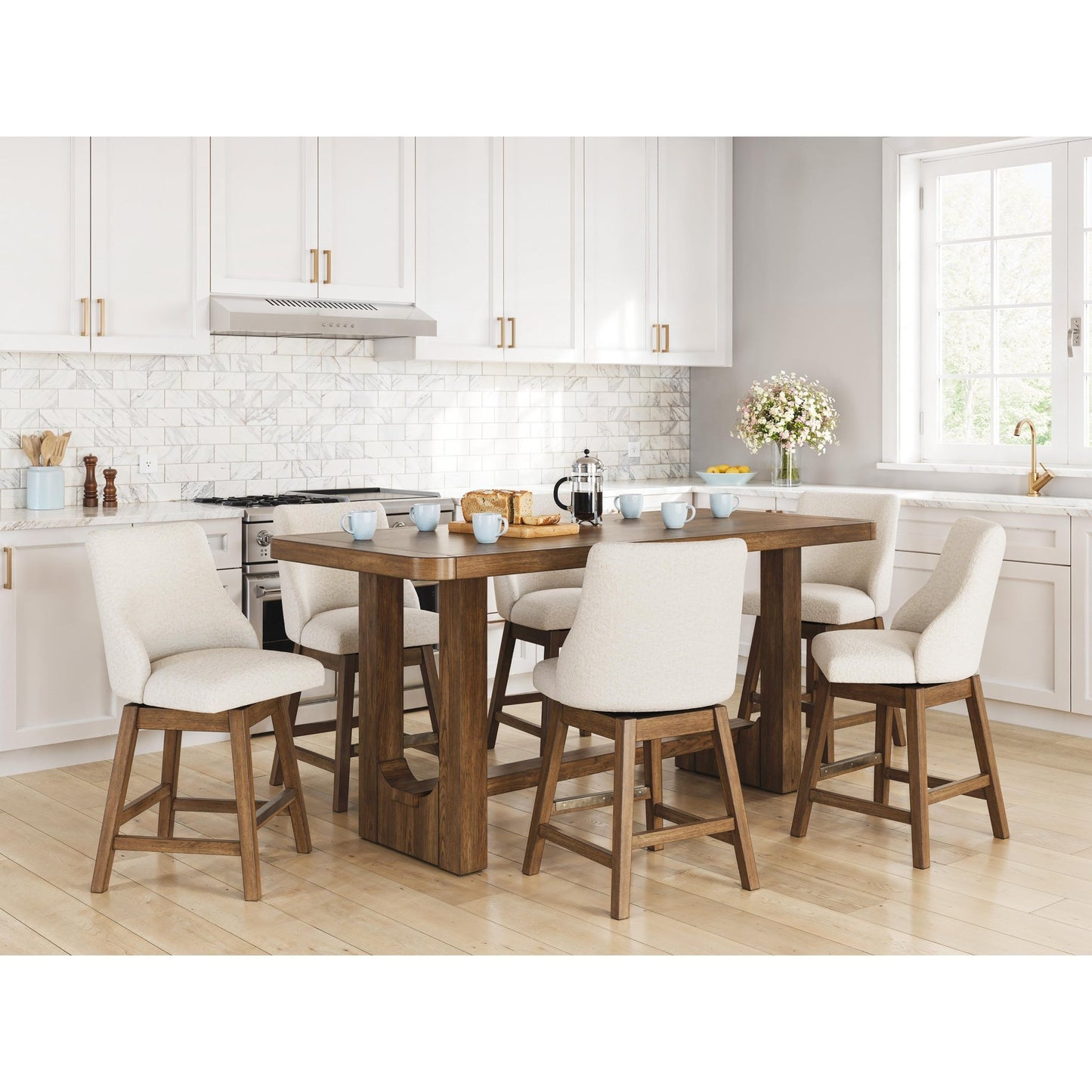 Signature Design by Ashley Cabalynn D974 - 324 Upholstered Barstool - American Furniture of Slidell