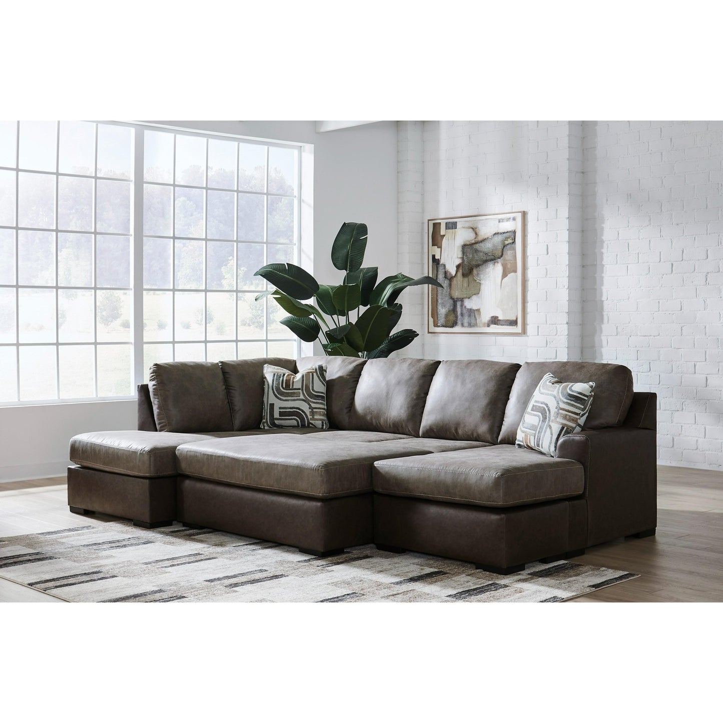 Signature Design by Ashley Castille Way PC62703S1 2 pc Sectional with Chaise - American Furniture of Slidell