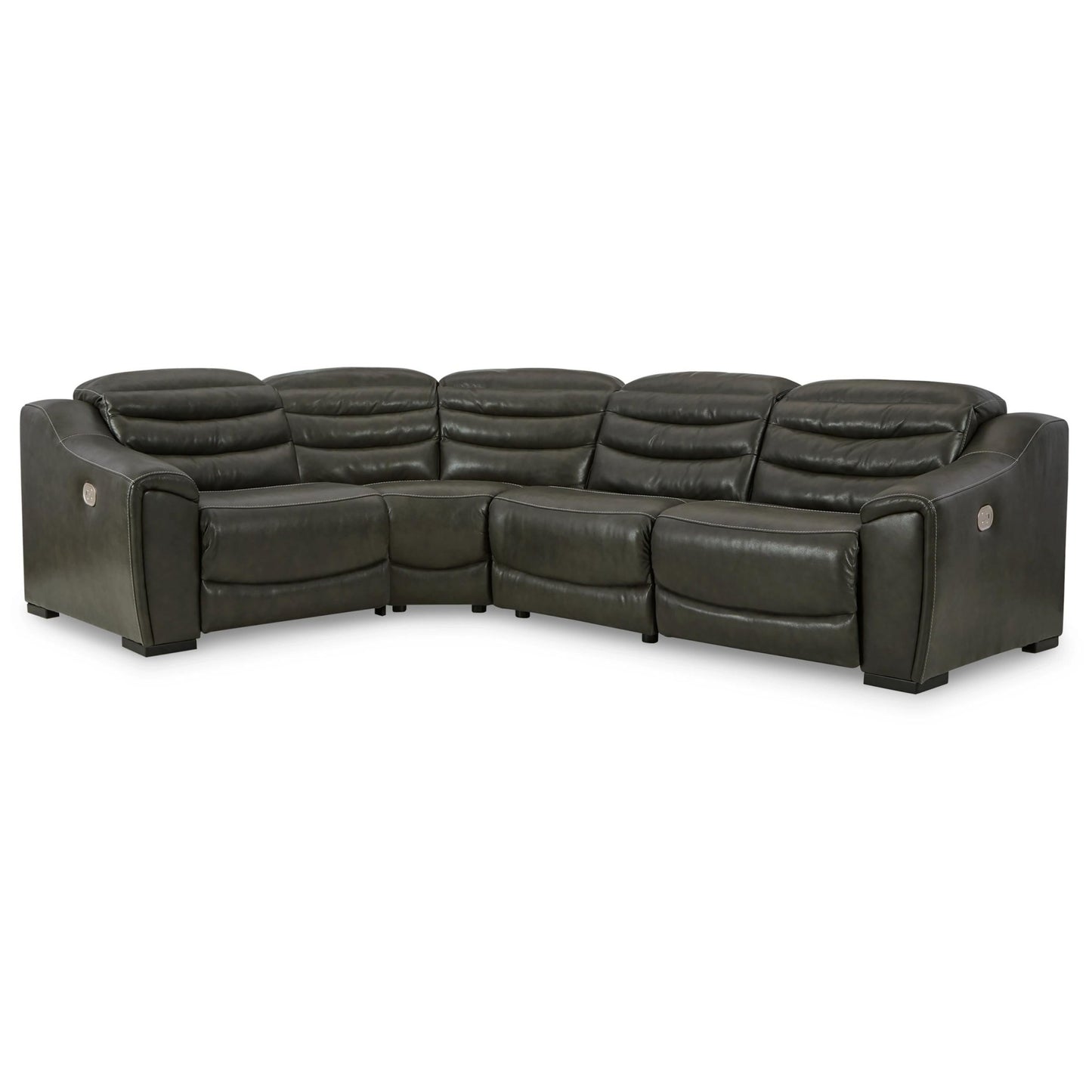 Signature Design by Ashley Center Line U63404S6 4 pc Power Reclining Sectional - American Furniture of Slidell