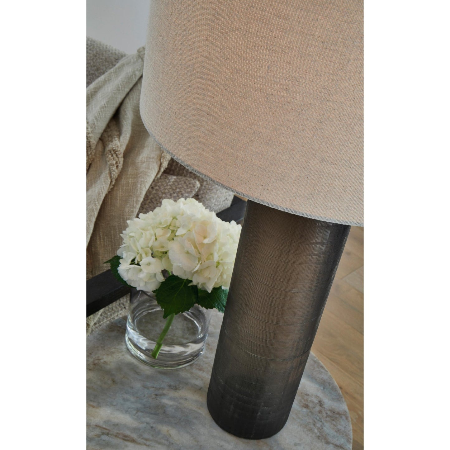 Signature Design by Ashley Dingerly L430824 Glass Table Lamp - American Furniture of Slidell