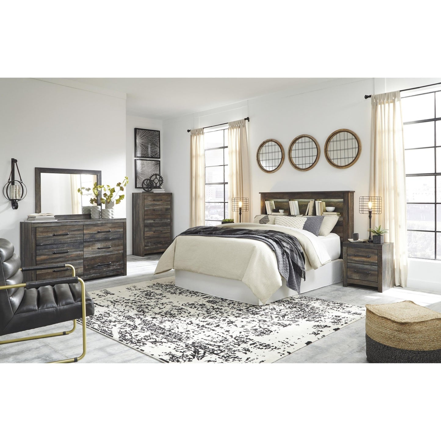 Signature Design by Ashley Drystan B211 - 65 Queen Bookcase Headboard - American Furniture of Slidell