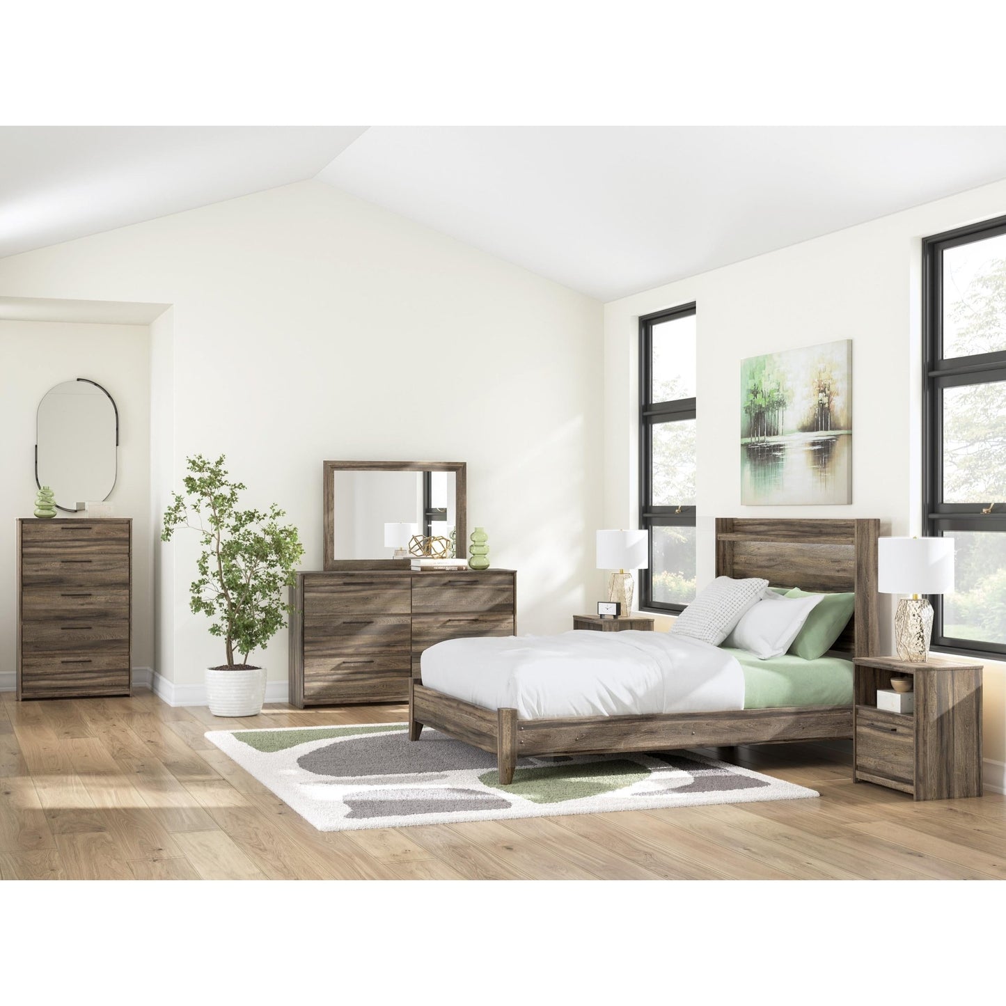 Signature Design by Ashley Elbrim PCB2005B2 Queen Panel Bed - American Furniture of Slidell