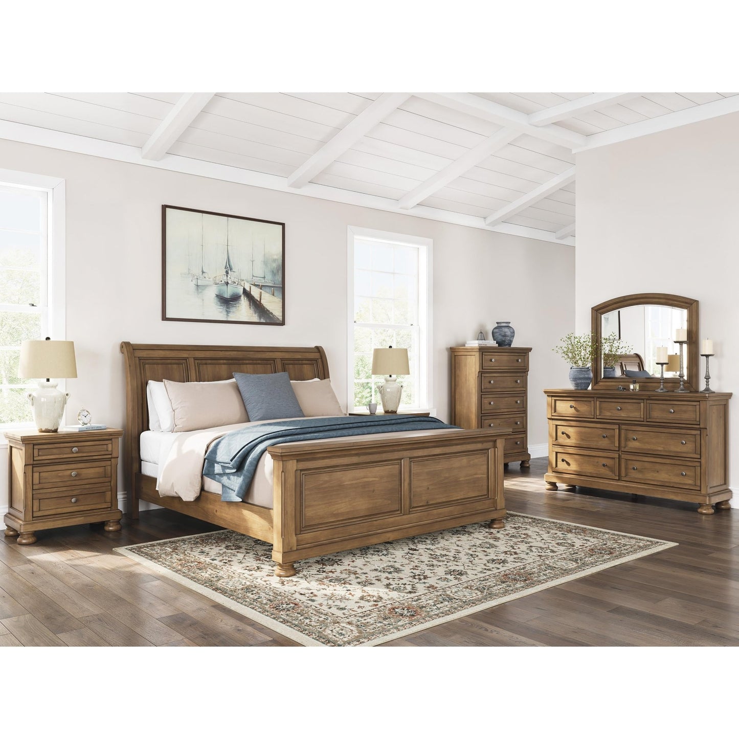 Signature Design by Ashley Feddinger PCB779B15 King Sleigh Bed - American Furniture of Slidell