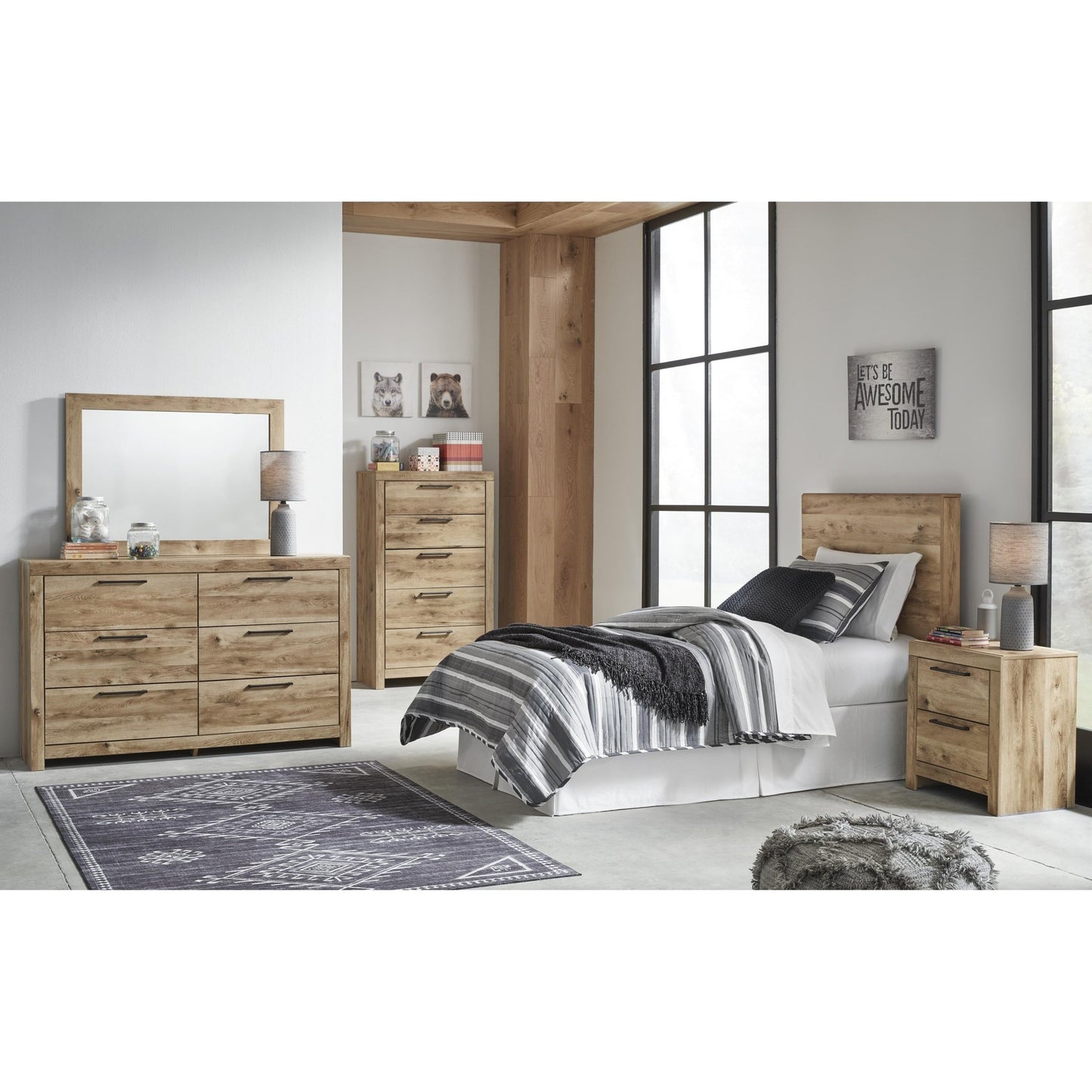 Signature Design by Ashley Hyanna B1050 - 53 Twin Panel Headboard - American Furniture of Slidell