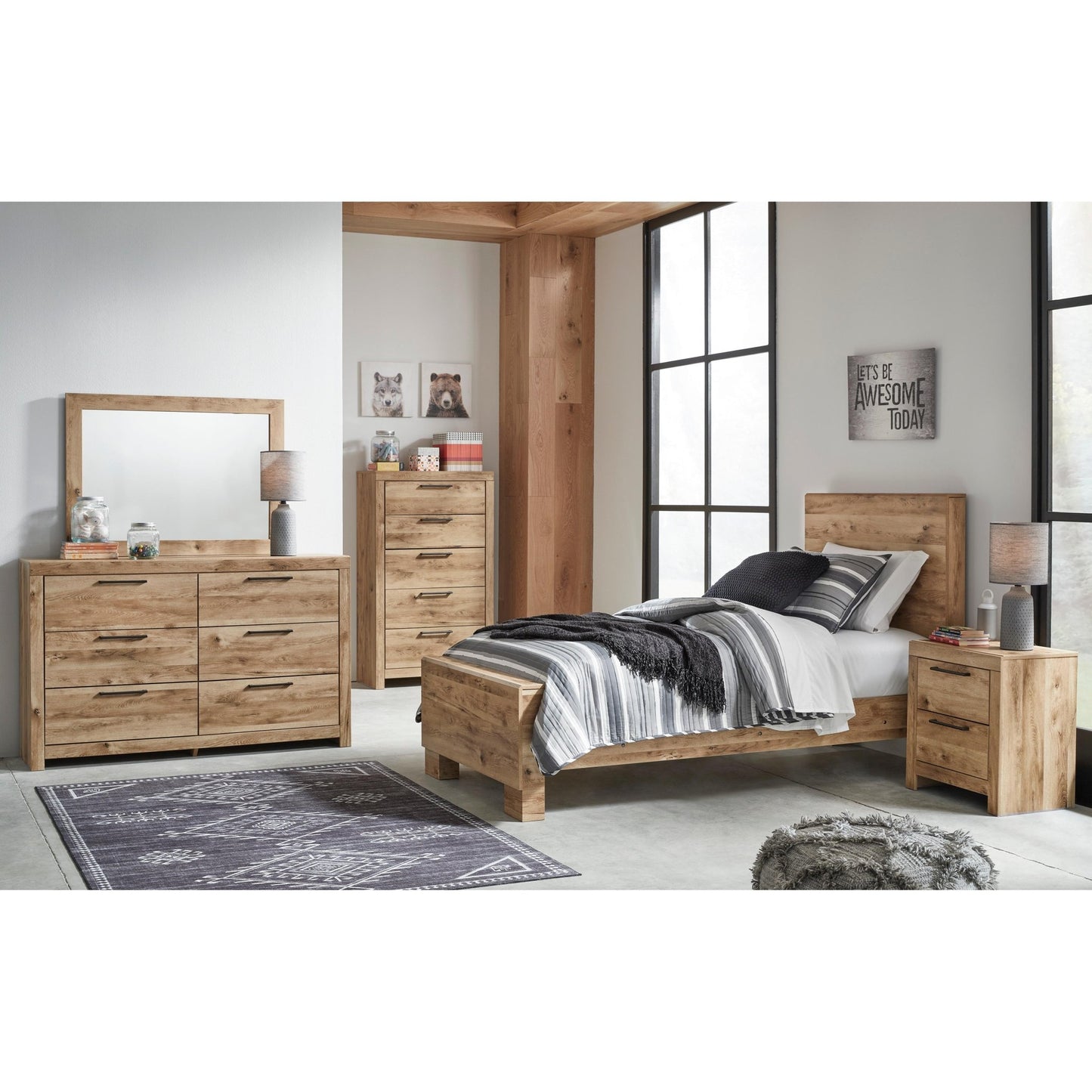 Signature Design by Ashley Hyanna B1050B20 Twin Panel Bed - American Furniture of Slidell
