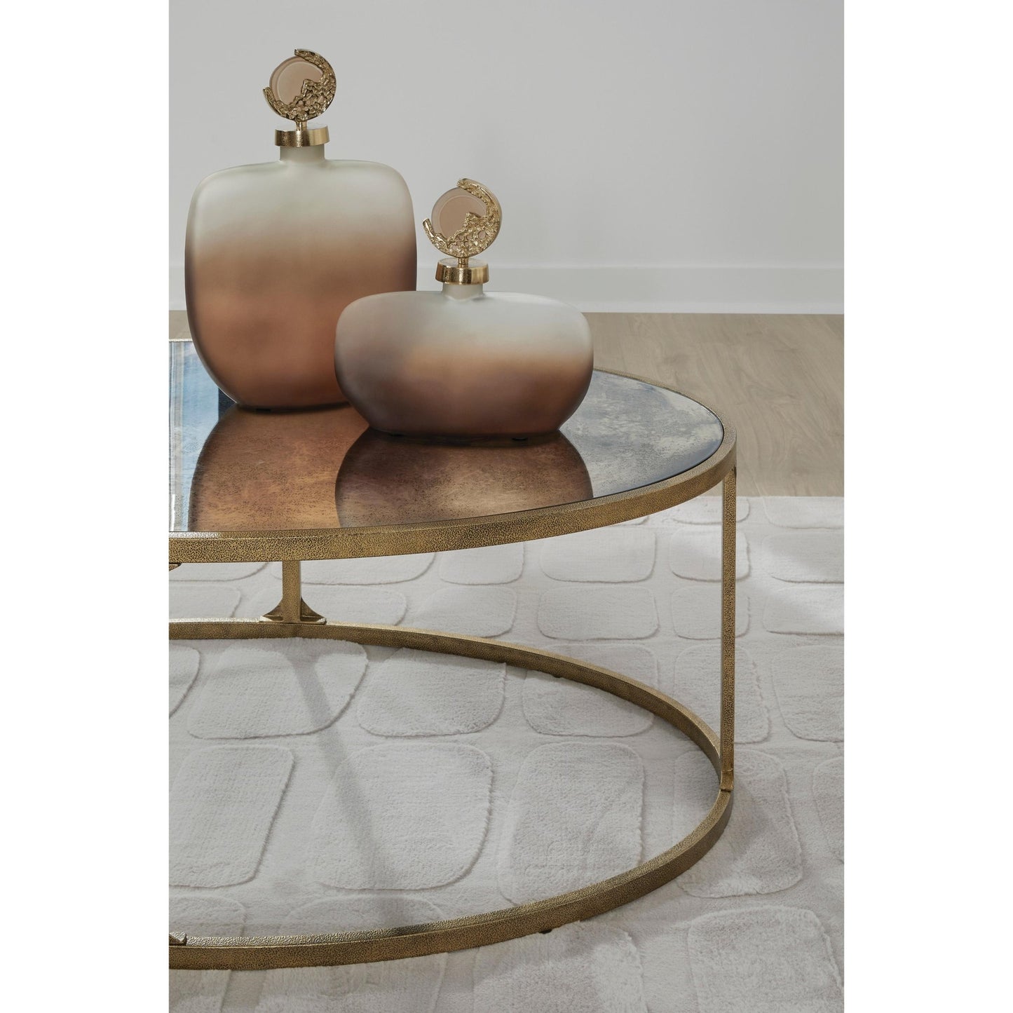Signature Design by Ashley Korajane T399 - 0 Oval Cocktail Table - American Furniture of Slidell