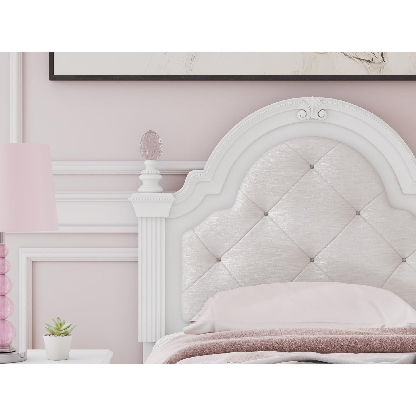 Signature Design by Ashley Kozlani Twin Upholstered Panel Bed with Storage PCB1819 - 153/PCB1819 - 52/PCB1819 - 150/B100 - 11 - American Furniture of Slidell