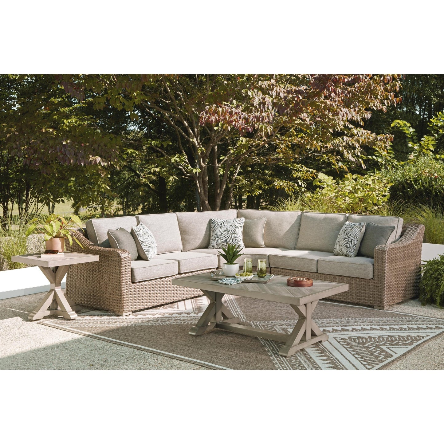 Signature Design by Ashley Laguna Heights PCP790P1 3 pc Outdoor Sectional - American Furniture of Slidell