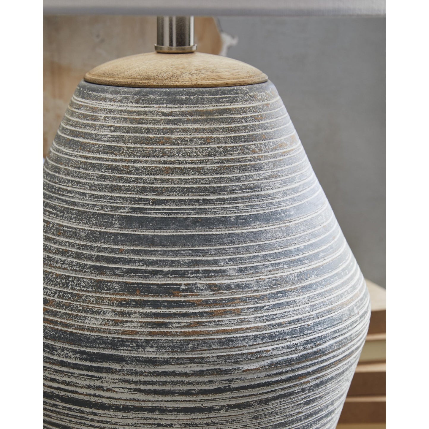 Signature Design by Ashley Lawrock L100834 Terracotta Table Lamp - American Furniture of Slidell