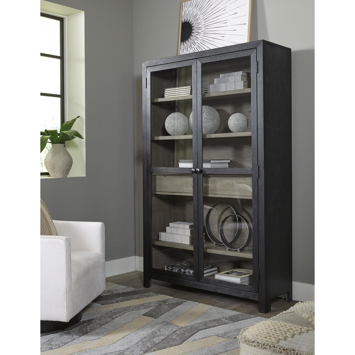 Signature Design by Ashley Lenston A4000507 Accent Cabinet - American Furniture of Slidell