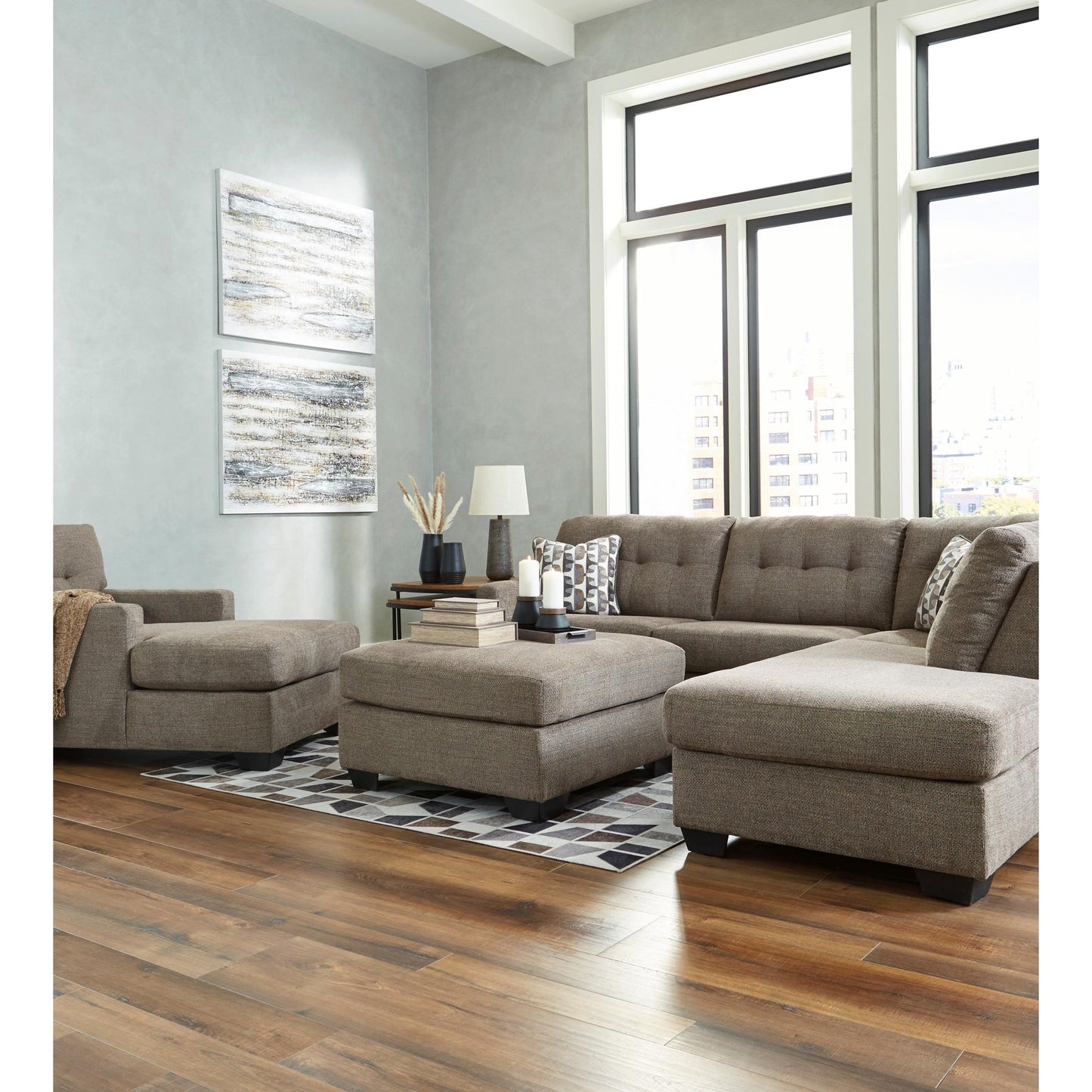 Signature Design by Ashley Mahoney 3100508 Oversized Accent Ottoman - American Furniture of Slidell