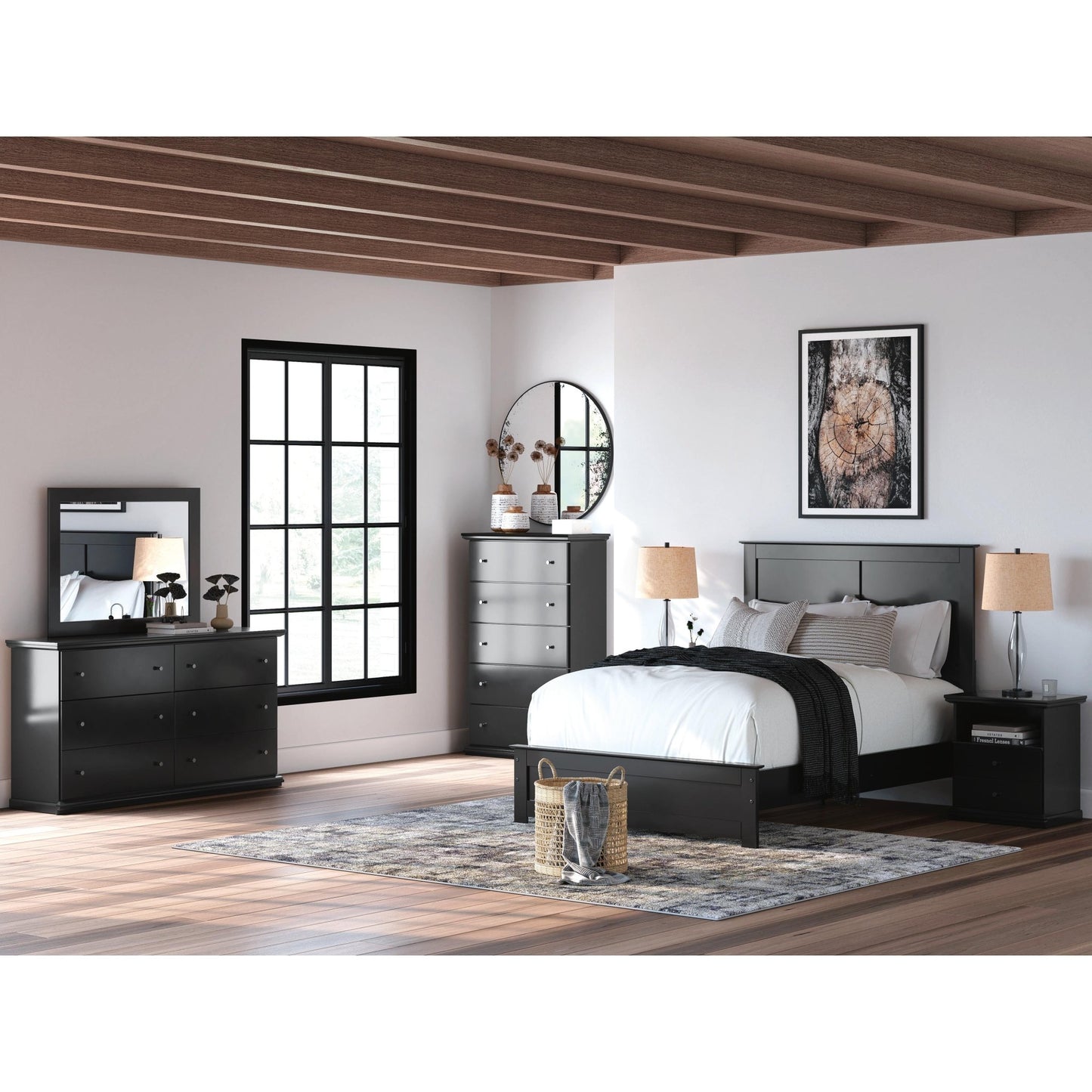 Signature Design by Ashley Maribel B138B52 Full Panel Bed - American Furniture of Slidell