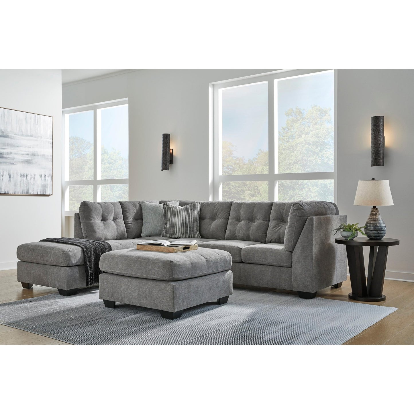 Signature Design by Ashley Marleton 55305S3 2 pc Sleeper Sectional with Chaise - American Furniture of Slidell