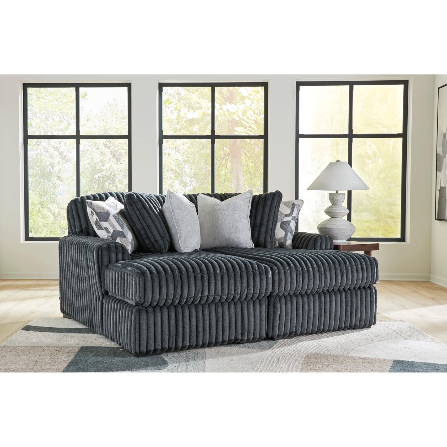 Signature Design by Ashley Midnight - Madness 98105S6 Super Chaise - American Furniture of Slidell