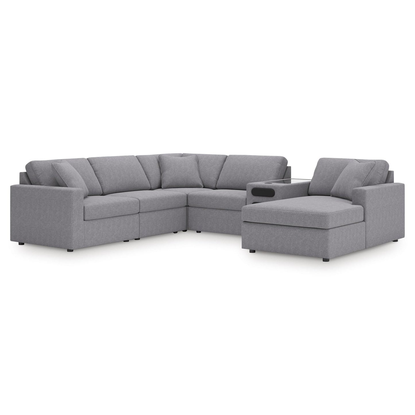 Signature Design by Ashley Modmax 92104S51 6 pc Sectional with Audio System and Chaise - American Furniture of Slidell
