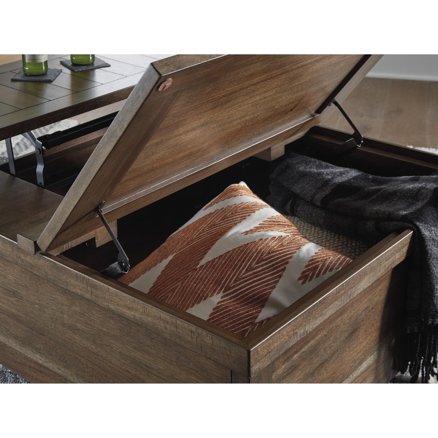Signature Design by Ashley Moriville T731 - 9 Lift Top Cocktail Table - American Furniture of Slidell