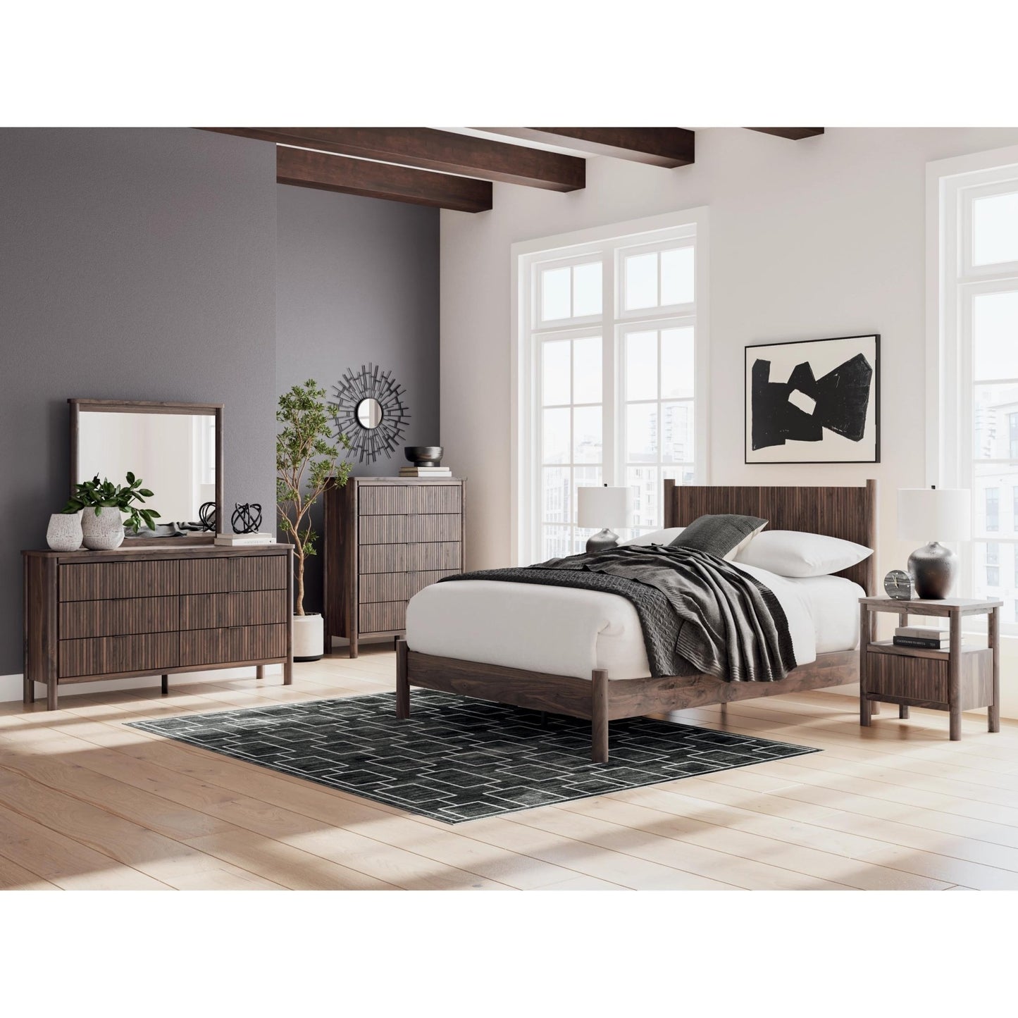Signature Design by Ashley Pamytta PCB2614 - 91 One Drawer Night Stand - American Furniture of Slidell