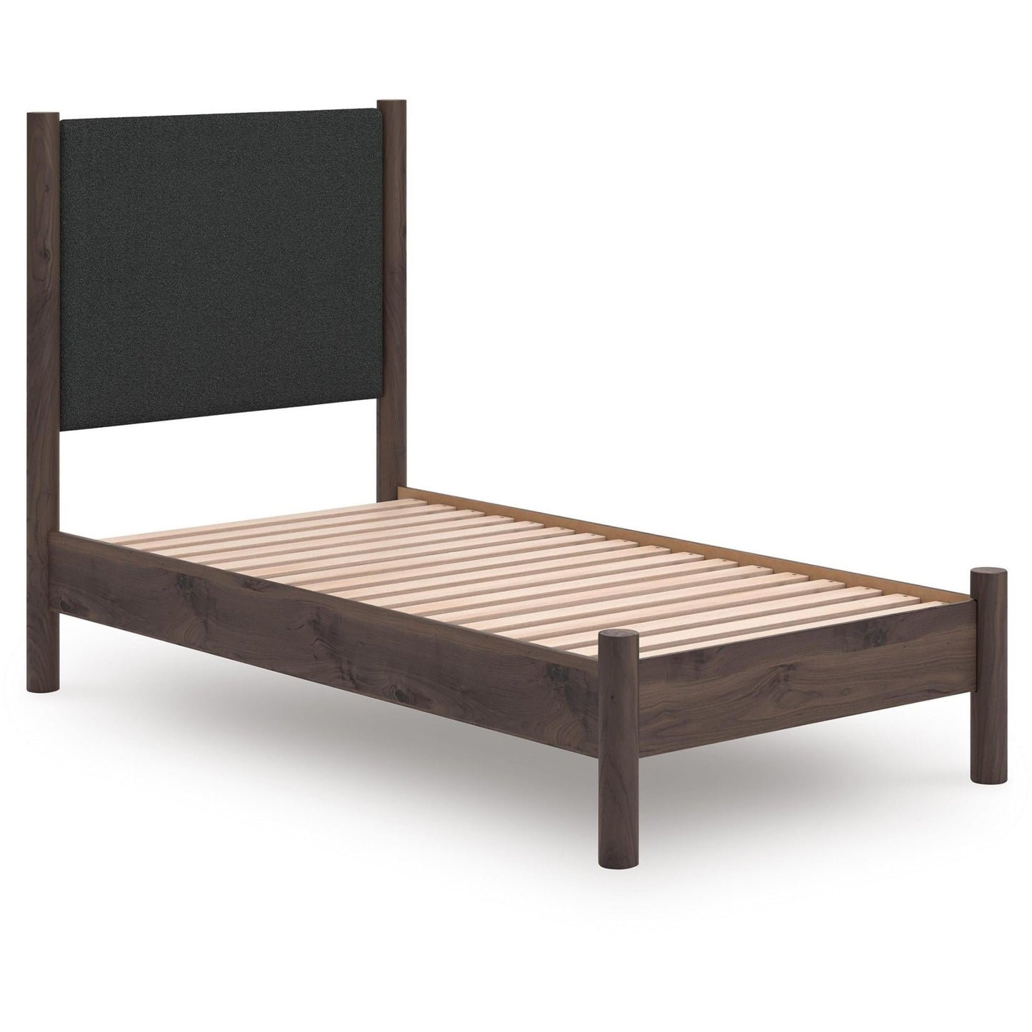 Signature Design by Ashley Pamytta PCB2614B8 Twin Upholstered Panel Platform Bed - American Furniture of Slidell