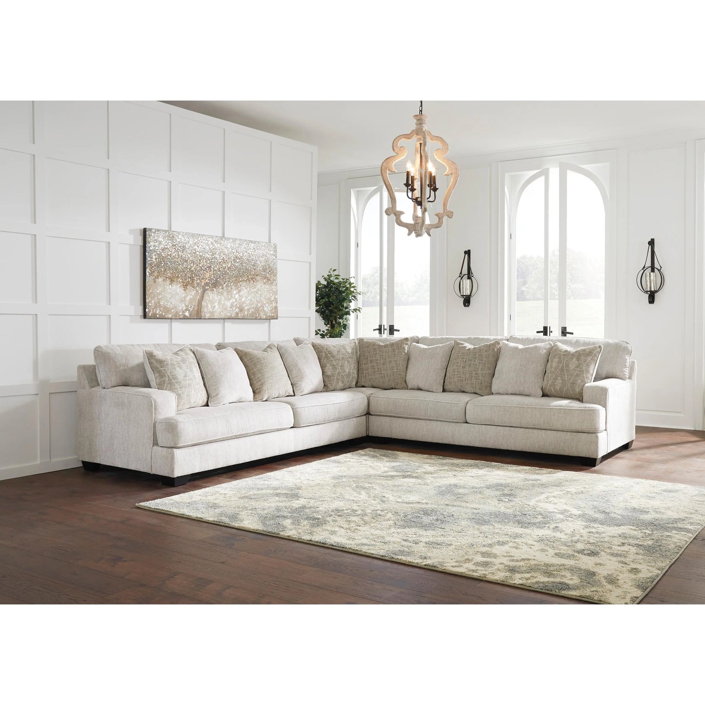Signature Design by Ashley Rawcliffe Fabric 3 pc Sectional 1960466/1960477/1960467