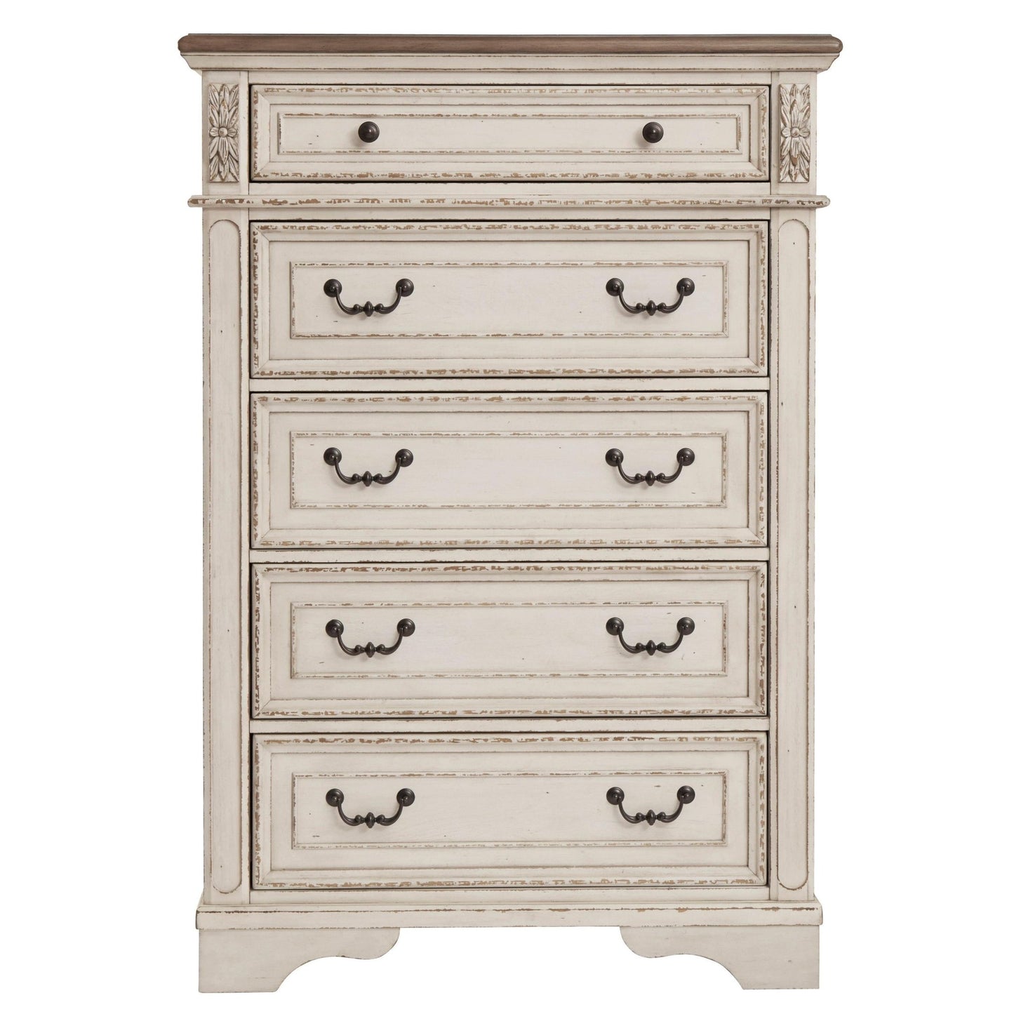 Signature Design by Ashley Realyn B743B30 7 pc Queen Upholstered Panel Bedroom Set - American Furniture of Slidell