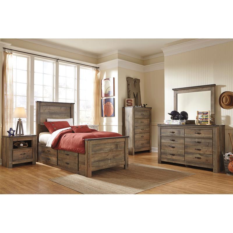 Signature Design by Ashley Trinell B446 - 50 Under Bed Storage with Side Rail - American Furniture of Slidell