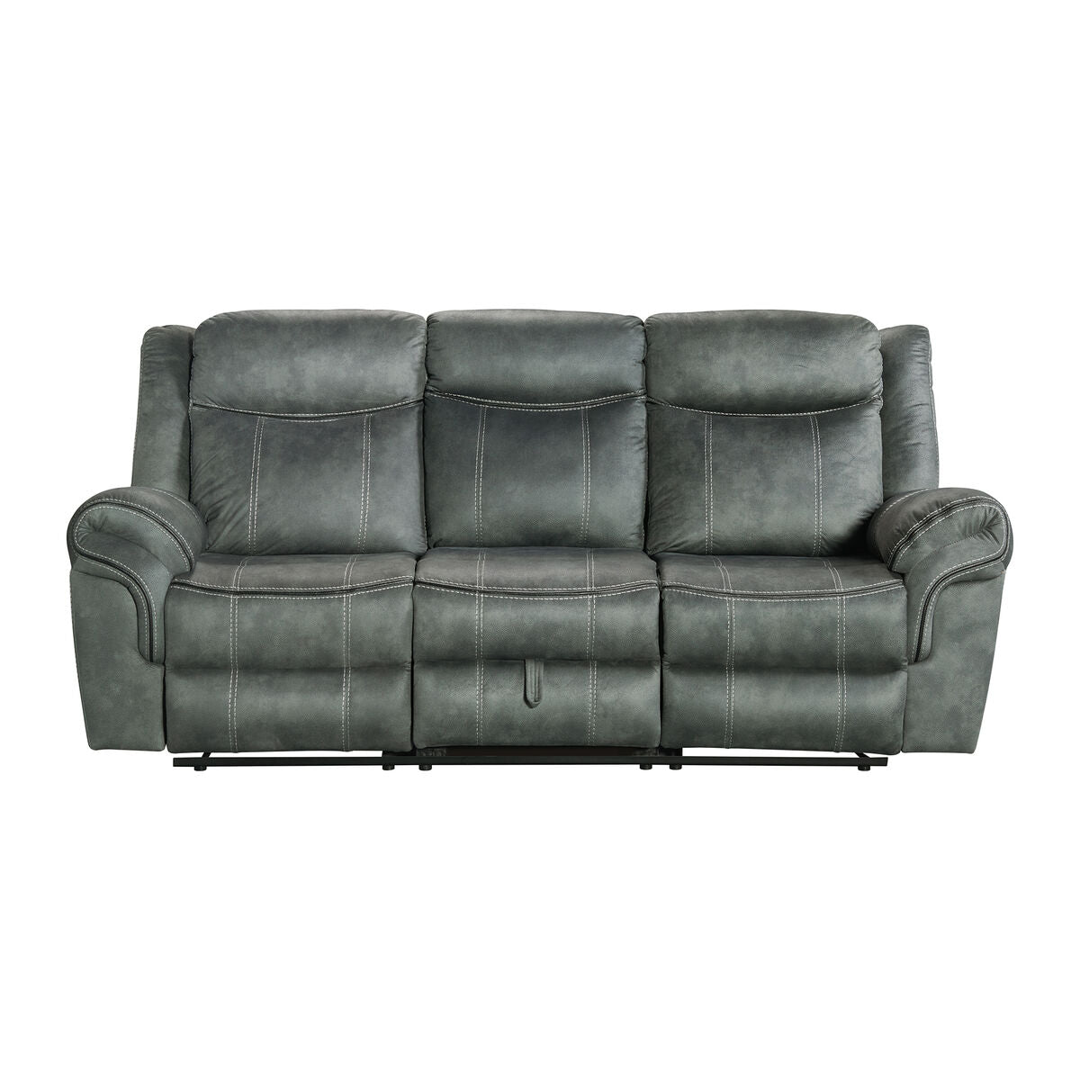 Sorrento Motion Sofa with Dropdown in Charcoal