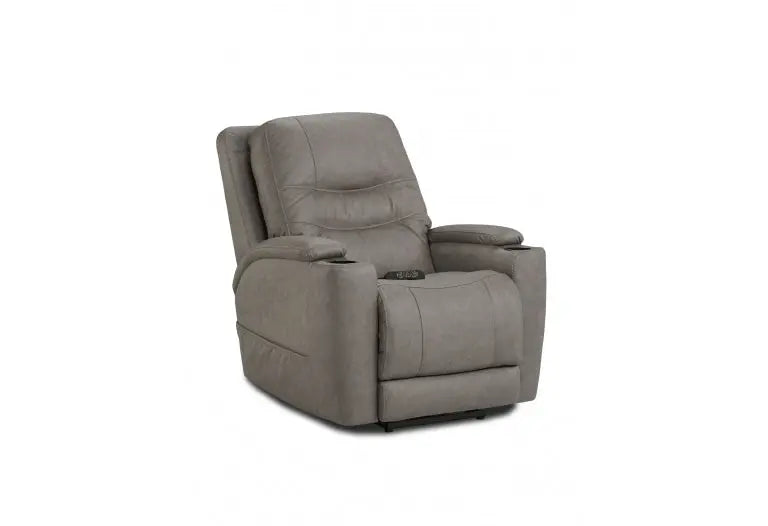 211-97-17 Recliner Power Headrest Lumbar Grey Home Stretch Furniture
