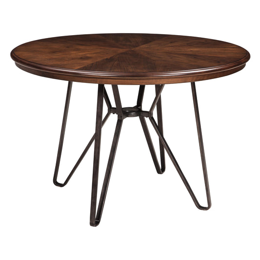 Signature Design by Ashley Round Centiar Dining Table with Pedestal Base D372-15