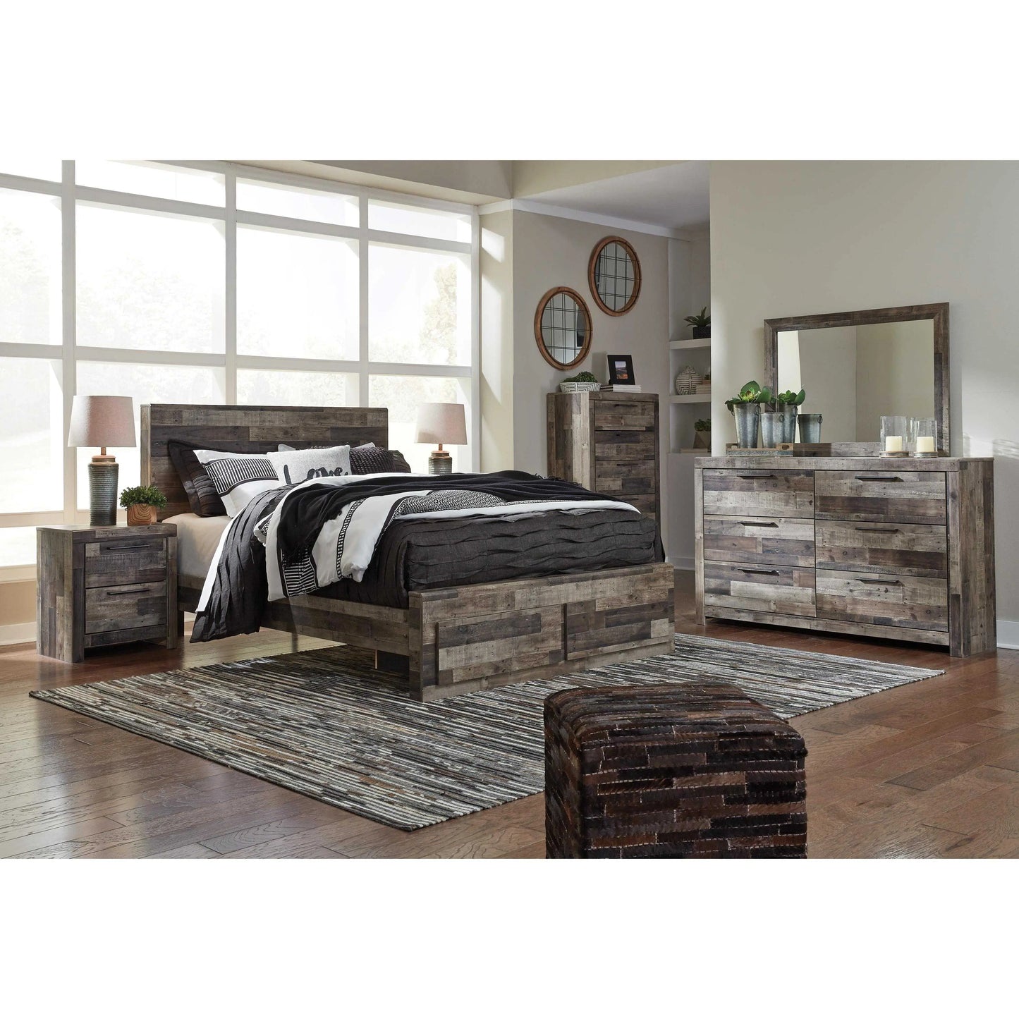 Benchcraft Derekson Queen Panel Bed with Storage B200-57/B200-54S/B200-95/B100-13