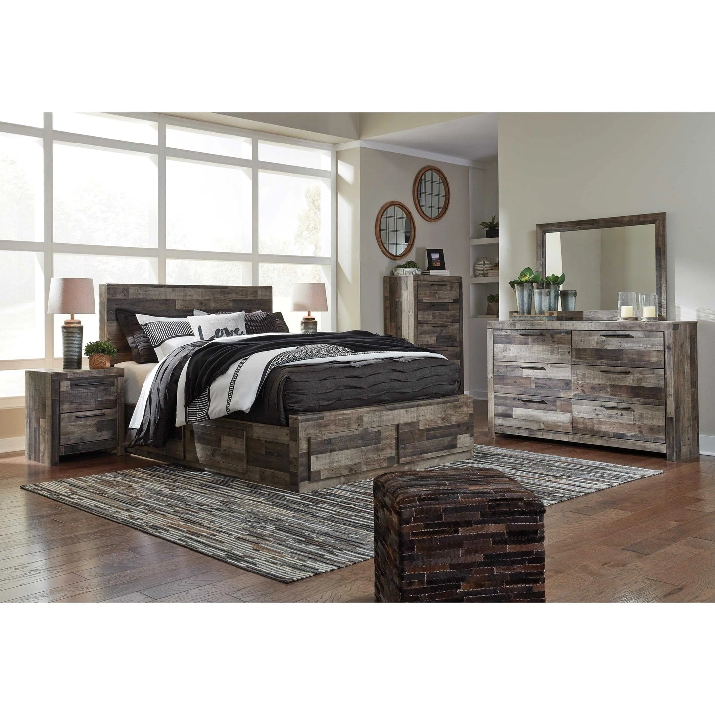 Benchcraft Derekson Queen Panel Bed with Storage B200-57/B200-54S/B200-60/B200-60/B100-13