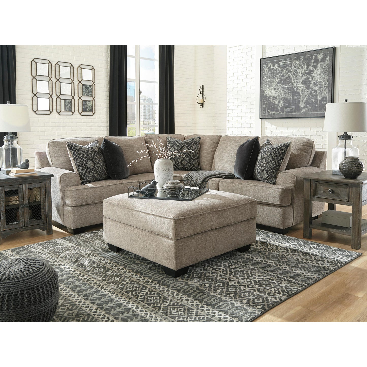 Signature Design by Ashley Bovarian Fabric 2 pc Sectional 5610355/5610349