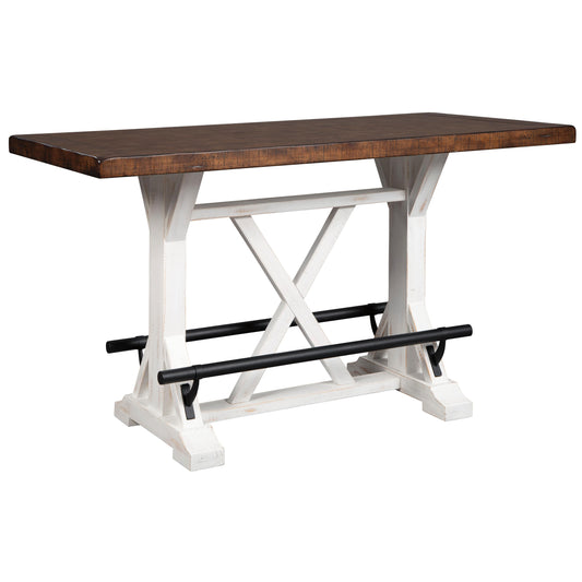 Signature Design by Ashley Valebeck Counter Height Dining Table with Trestle Base D546-13