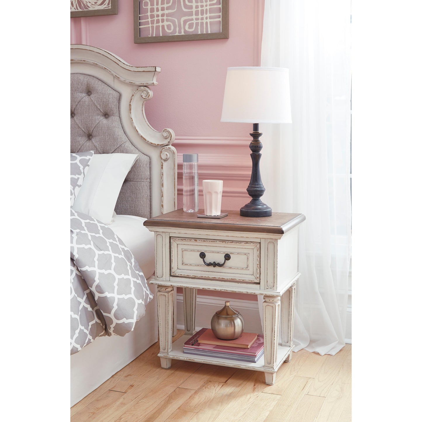 Signature Design by Ashley Realyn 1-Drawer Kids Nightstand B743-91