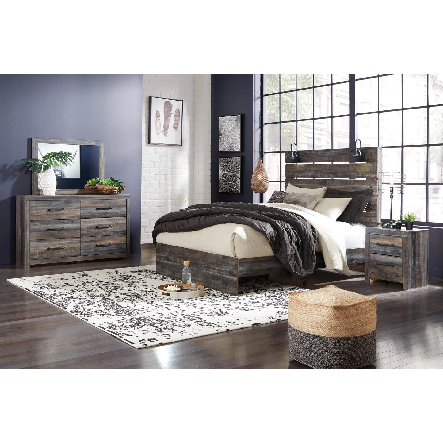 Signature Design by Ashley Drystan Queen Panel Bed B211-57/B211-54/B211-96