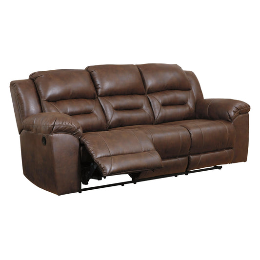 Signature Design by Ashley Stoneland Reclining Leather Look Sofa 3990488