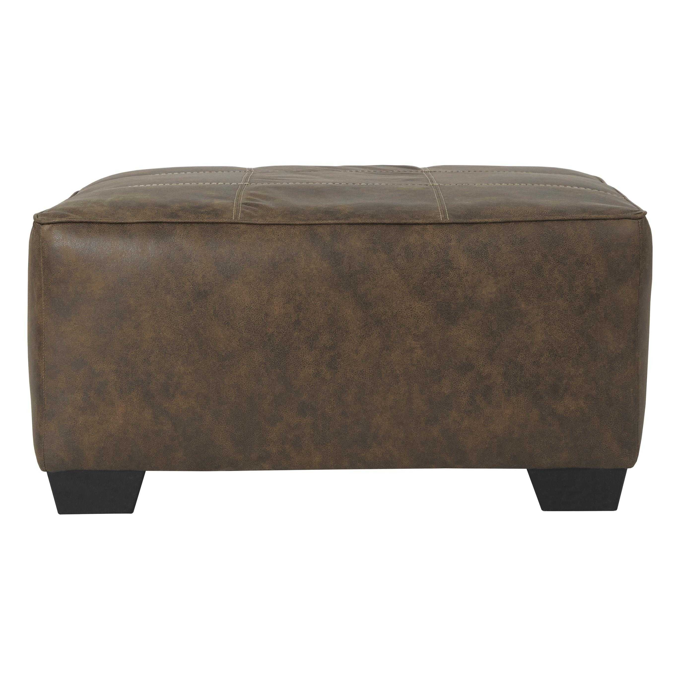 Benchcraft Abalone Leather Look Ottoman 9130208