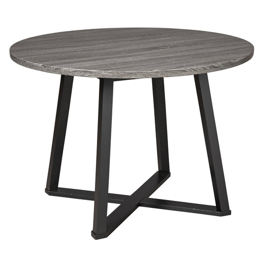 Signature Design by Ashley Round Centiar Dining Table with Pedestal Base D372-16