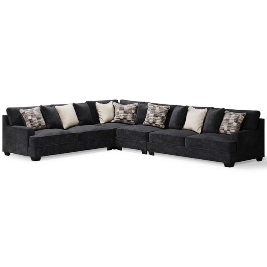 Signature Design by Ashley Lavernett Fabric 4 pc Sectional 5960366/5960377/5960346/5960367