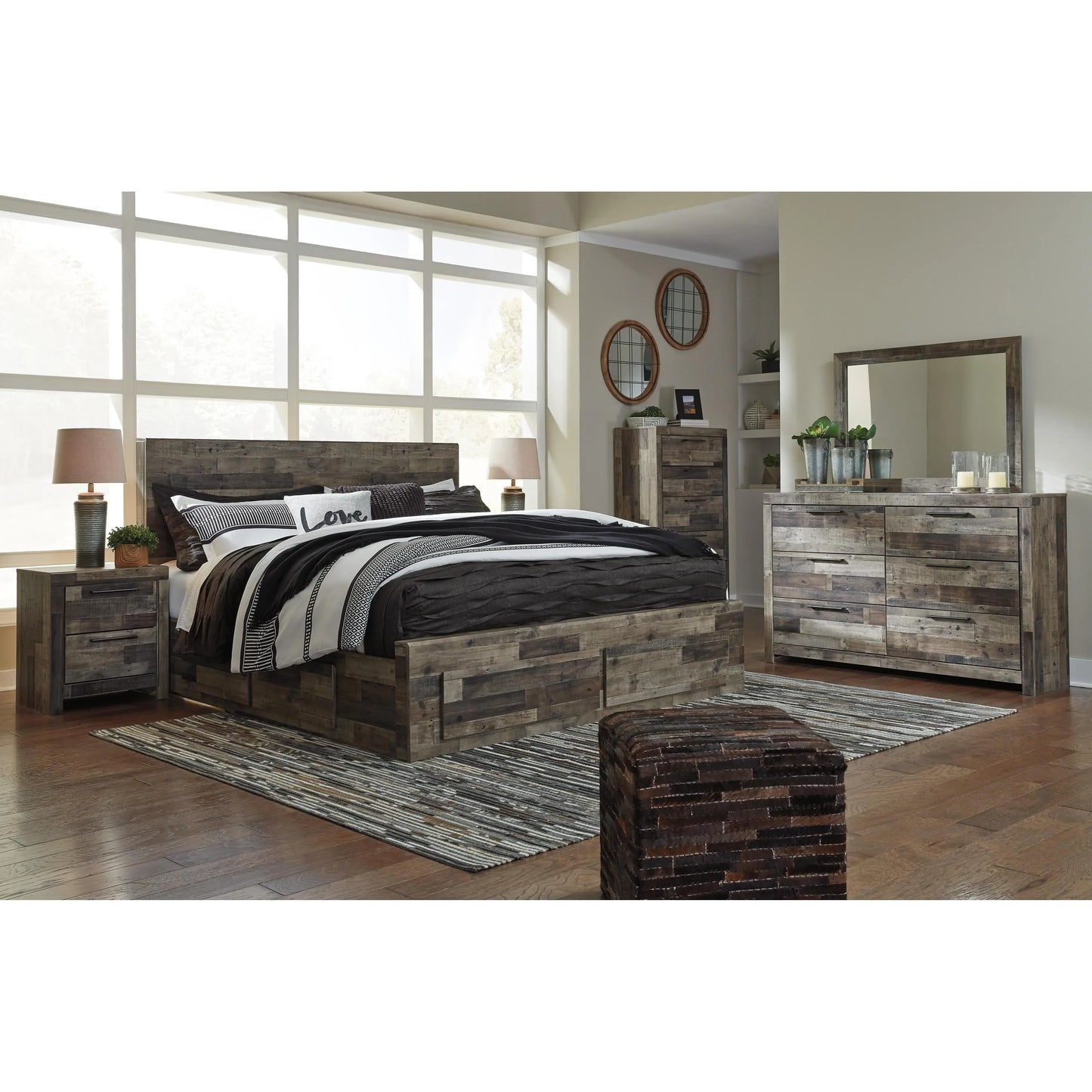 Benchcraft Derekson Queen Panel Bed with Storage B100-13/B200-57/B200-54S/B200-60/B200-95